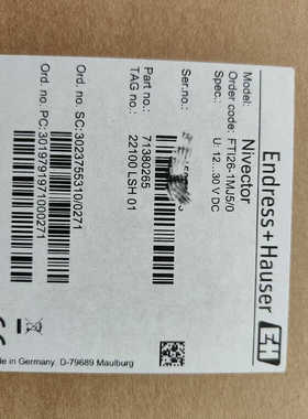 E+H 电容物位传感器 FTI26-AA4MWDG+PAZ1议价