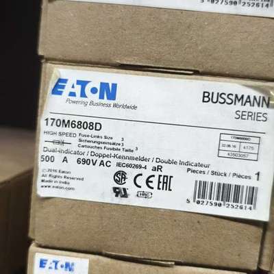 (议价)EATON巴斯曼170M6808D熔断器，500A 690V