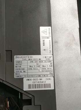 (议价)三肯变频器，，VM06-0040-N4有2个，