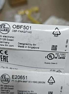 IFM易福门 OBF501 E20651 E20600议价