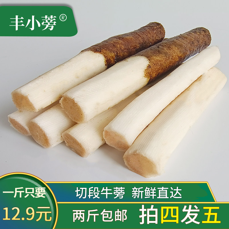 现挖新鲜牛蒡中段无空心山东苍山优农产品紫菜包饭寿司茶原料 1斤