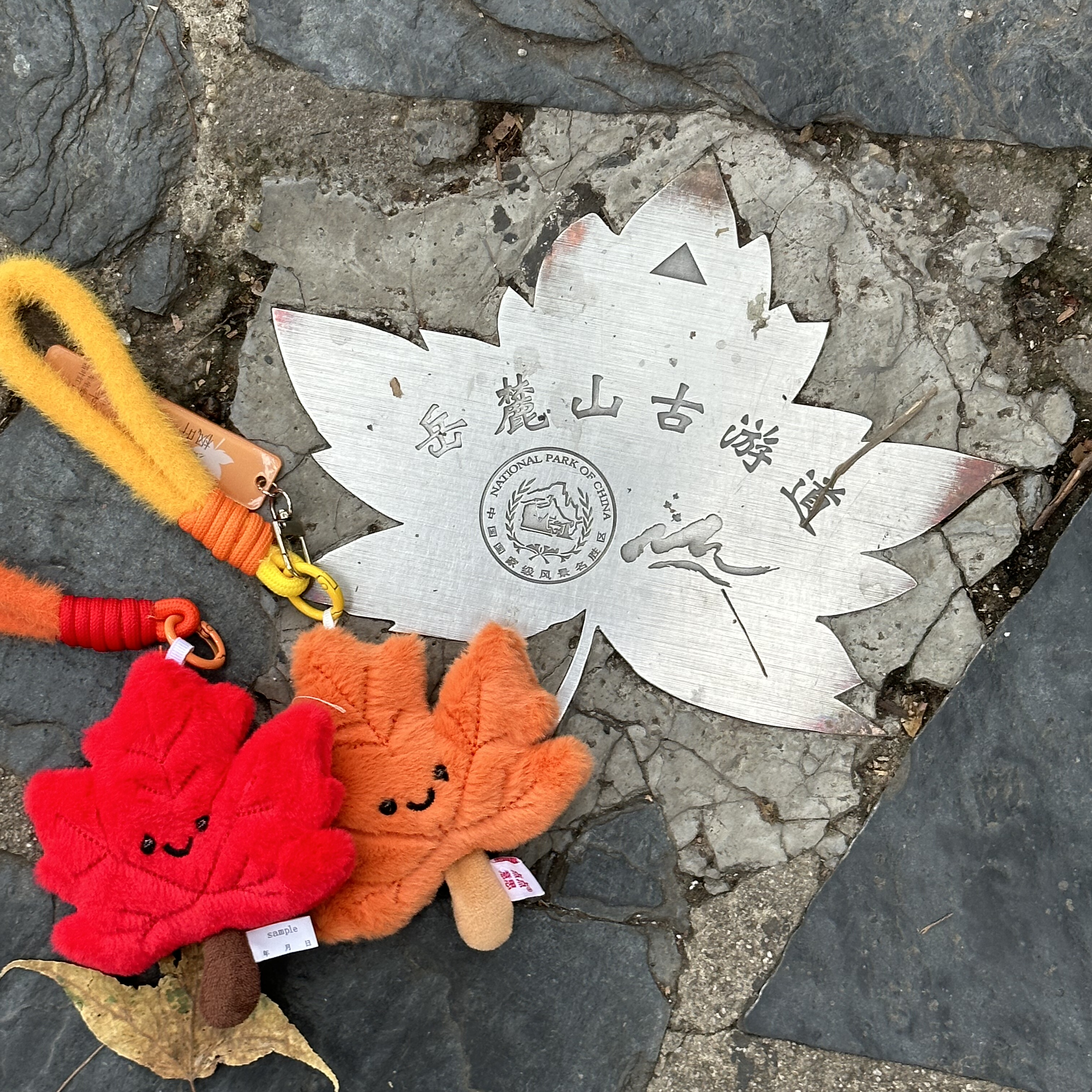 长沙原创爱晚亭枫叶 银杏叶可爱毛绒挂件文创纪念品伴手礼