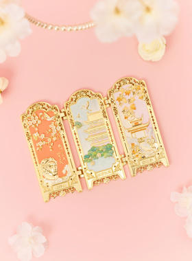 长沙原创屏风浮雕镂空窗花冰箱贴伴手礼礼品盒装