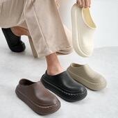 情侣EVA户外穿耐磨防水厨房鞋 新款 勃肯鞋 男防滑防臭男士 厚底雨鞋