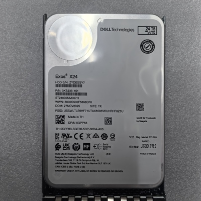 DELL/戴尔 服务器硬盘24T SAS 7.2K 3.5企业级 希捷ST24000NM007H