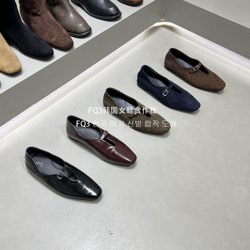 FQ3 实拍MUZI复古休闲百搭粗跟中跟软底防滑一字带玛丽珍单鞋女鞋