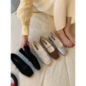 2026春秋单鞋 FQ3 实拍laibao内增高方头浅口低跟一字带玛丽珍鞋