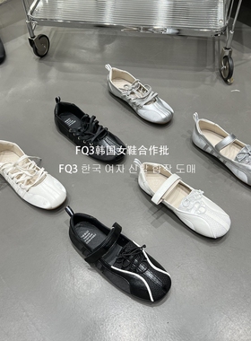 FQ3 实拍Nicok绑带休闲鞋圆头拼接缎面透气舒适春夏防滑低帮鞋女