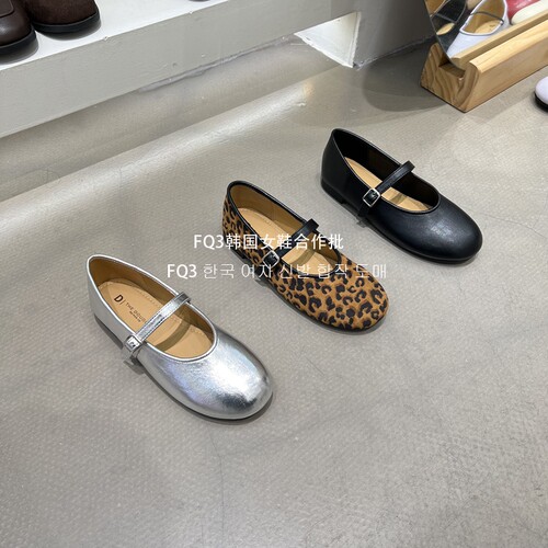 FQ3 实拍THE DOUDOU玛丽珍鞋女圆头平跟鞋外穿软底防滑豆豆鞋女夏