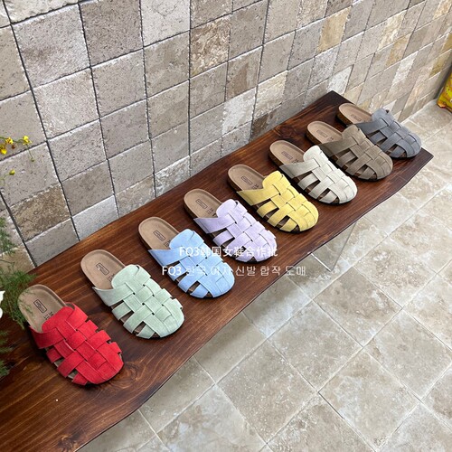 FQ3 实拍BEI LI XUAN春夏厚底透气缕空包头鞋女旅游户外真皮半拖