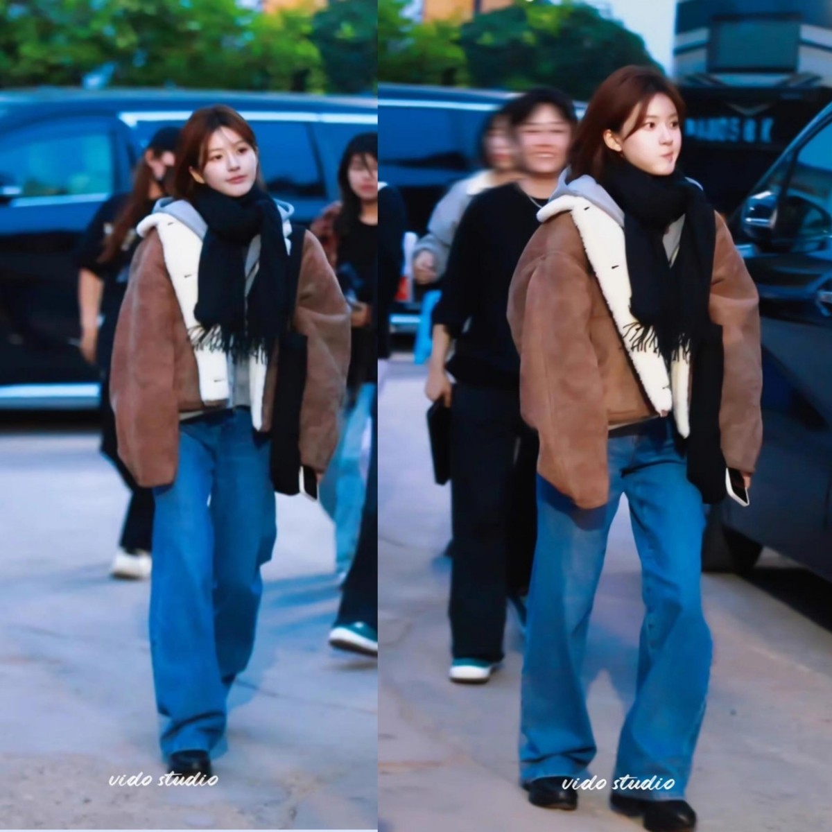 许妍同款秋冬羊羔毛外套