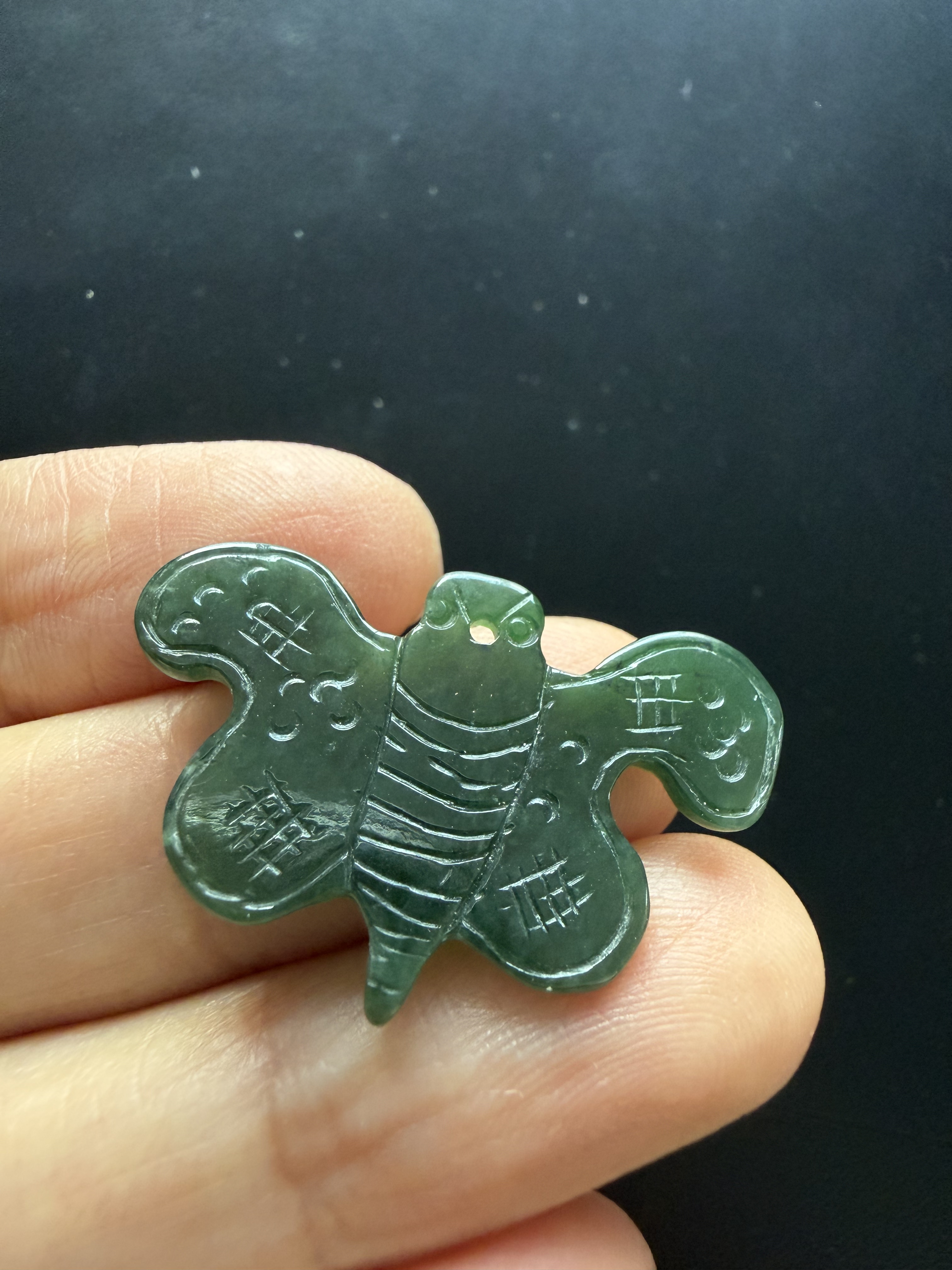 天然正品缅甸翡翠冰种飘花蝴蝶吊坠女款玉石珠宝首饰文玩保真古董