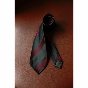 全手工卷边 意式 飘逸领带 UGENTLE fold 松绿酒红 tie 桑蚕丝