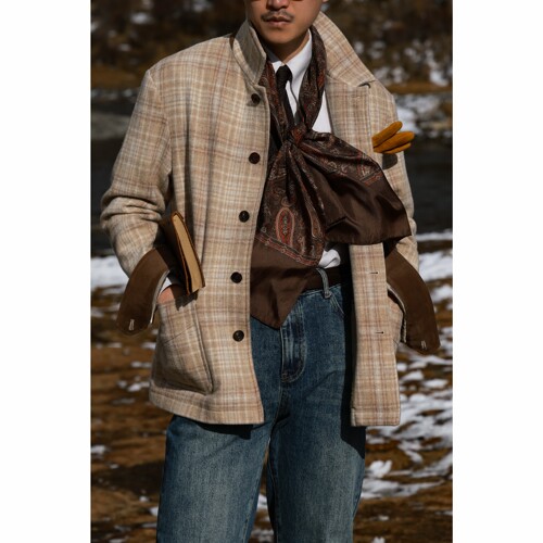UGENTLE法式工装五袋精工夹克男