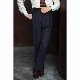 〔福利款 秋冬「藏青法兰绒」巴黎扣复古高腰西裤 〕UG男装 全羊毛