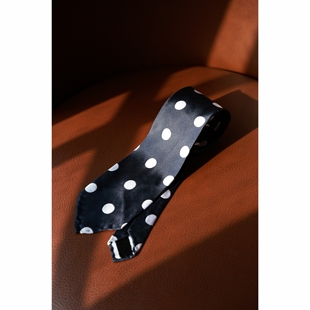 全手工意式 蓝色多瑙河 卷边 领带3 tie UGENTLE fold 桑蚕丝