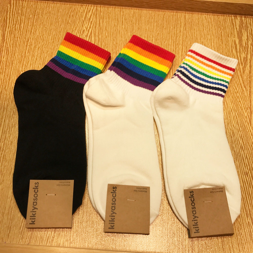 C2º«¹úKIKIYASOCKS¶«´óÃÅ´ú¹º²ÊÉ«ÌõÎÆ²ÊºçʱÉÐÖÐͲŮÍà×Ó