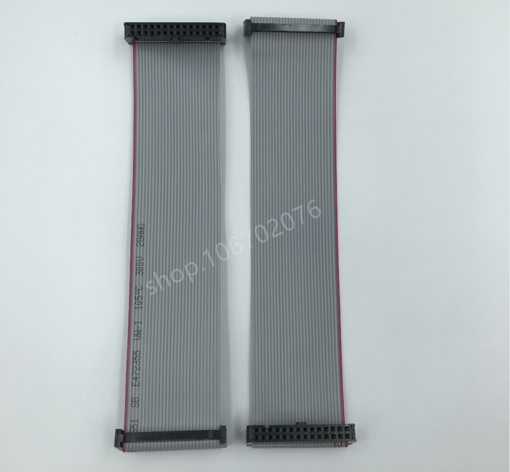 FC-28P双头线 28pin针JTAG连接线 2.54mm AVR下载线 IDC灰排线