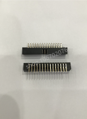 简易牛角插座 2.0mm简牛插座 DC3-30P 2X15P双排弯针插座 镀金针