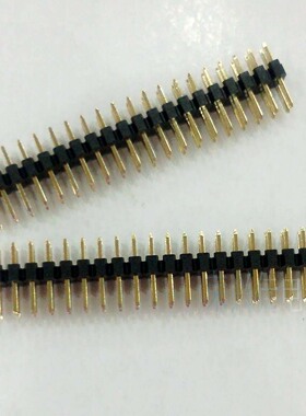 双排直针 直插排针 2*20P 2.0MM 间距 针长8.7MM铜脚镀金 2X20PIN