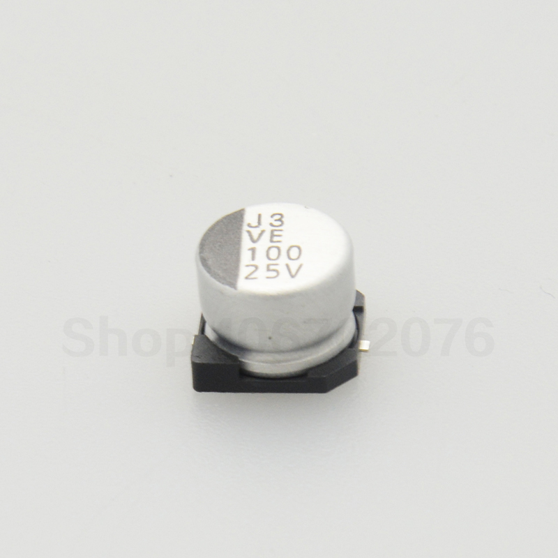 优质电解 25V100UF 贴片电容 6x7 6.3*7.7 100UF/25V 可直接拍