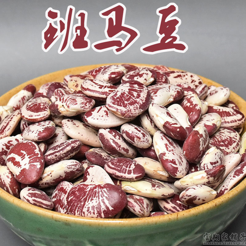 荷包豆大肾豆大斑马豆花纹豆花豆大芸豆耳豆煲汤富贵豆皇帝状元豆