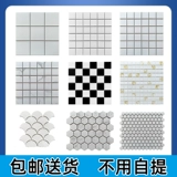 Нордическая кухня маленькая белая кирпичная плитка на стенах