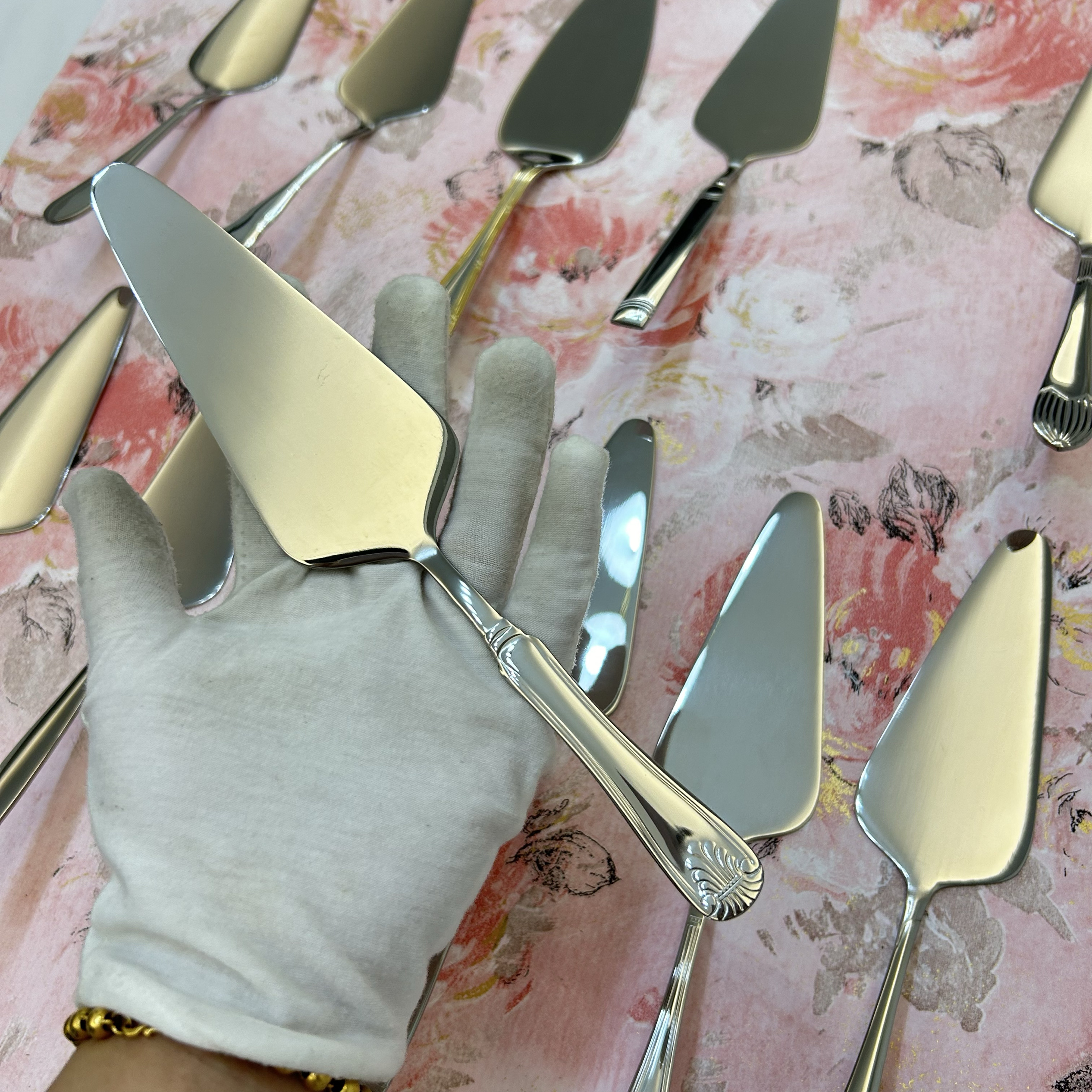 出口高端尾货个别极小微瑕切蛋糕304加厚不锈钢蛋糕铲披萨铲饼铲