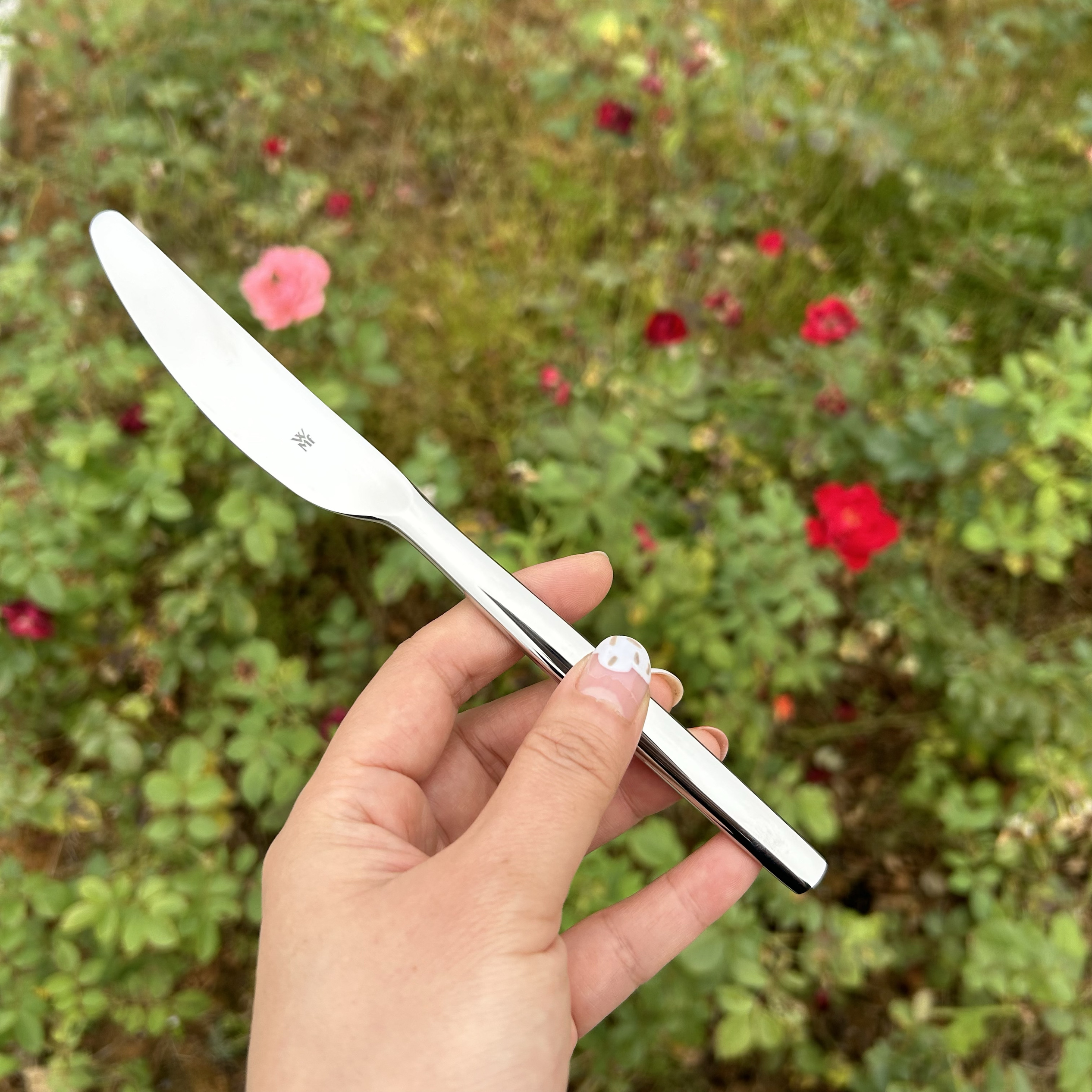 值WMF正品不锈钢牛排刀西餐刀主餐刀家用厚柄无瑕棒料锋利女神刀