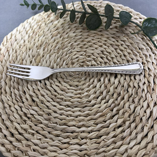 品牌泡面叉NAB食品级304不锈钢水果叉高颜值牛排叉短齿水果意面叉