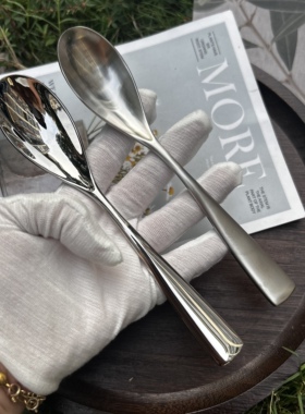 出口原单高端款蛋椭圆头VE304不锈钢吃饭喝汤勺子18/10不锈钢调羹