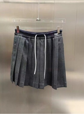 3J1S260折dzzitD素国内正品代购2025春深灰色短裙吊牌1290