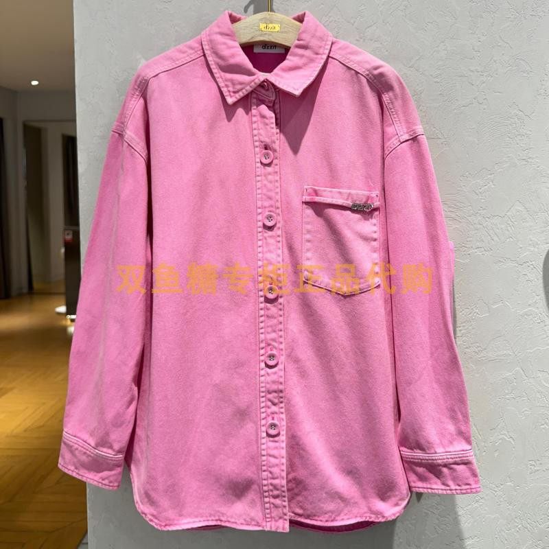 3H3RC04折dzzitD素国内正品代购2023秋牛仔衬衫吊牌1290