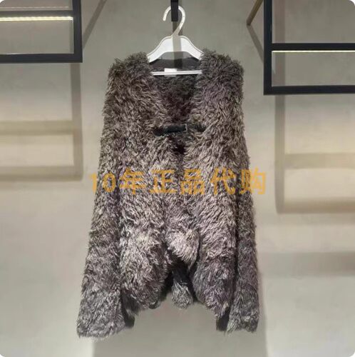 2I4E567折DAZZLED素国内正品代购2024冬深卡其色针织衫吊牌2399