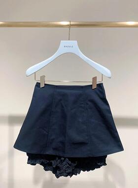 2E3Q202折DAZZLED素国内正品代购2022秋黑色裙裤吊牌1099