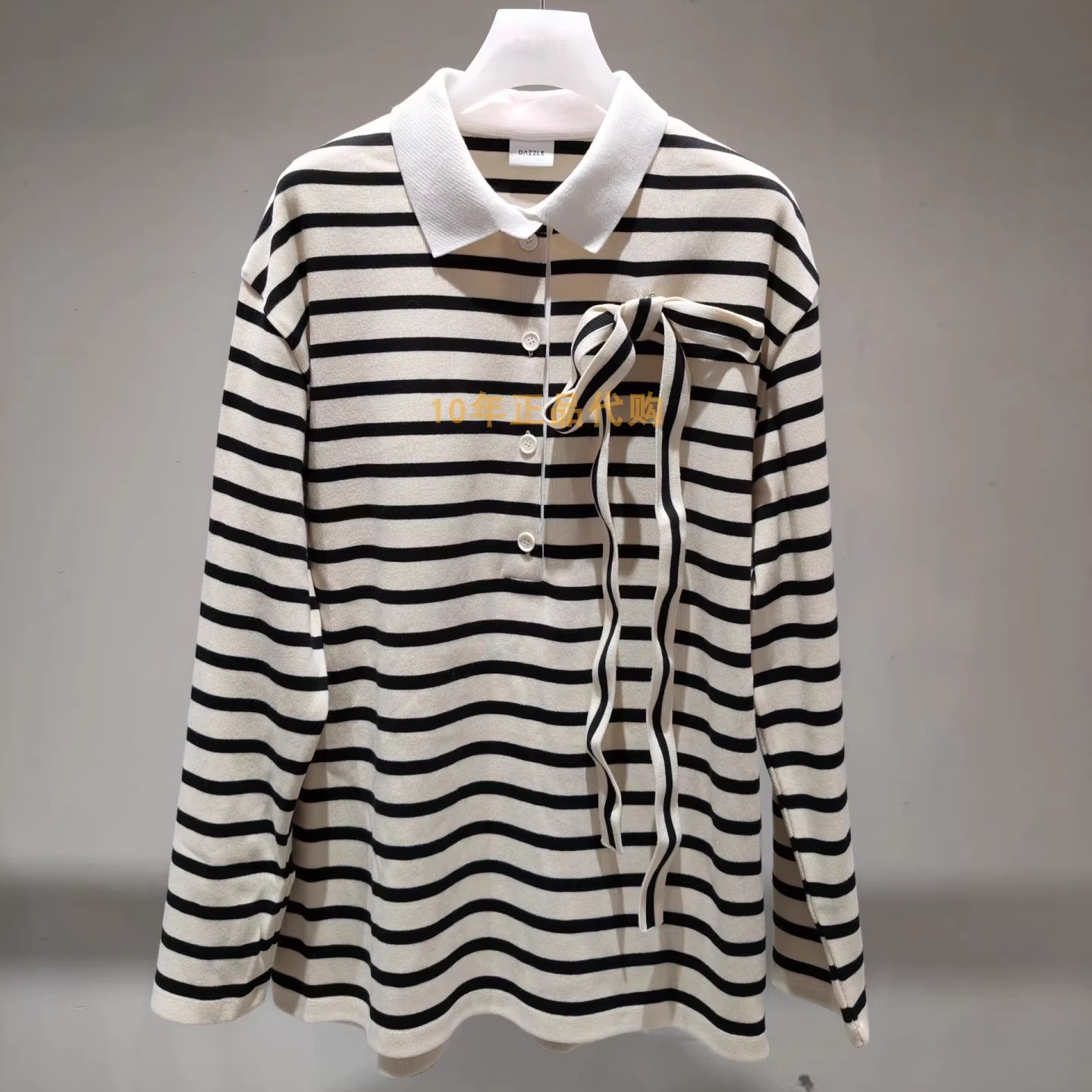 2J1B518折DAZZLE地素国内正品代购2025春长袖T恤吊牌1599