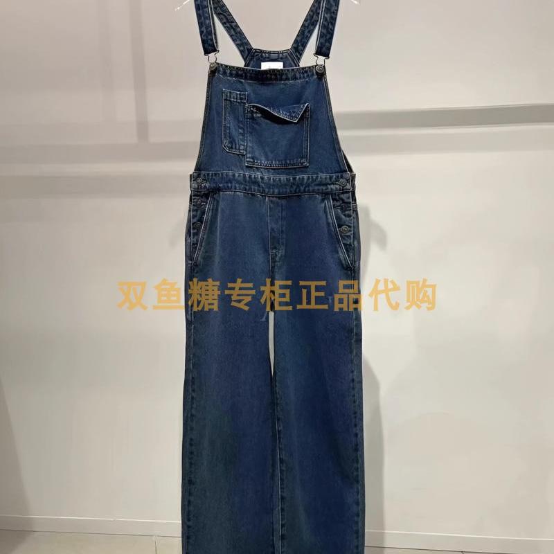 3H3R002折dzzit地素国内正品代购2023秋牛仔背带裤吊牌1390