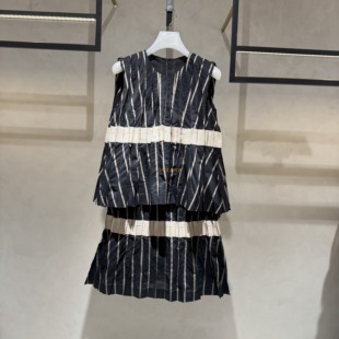 2I2O416折DAZZLE地素国内正品代购2024夏假两件式连衣裙吊牌2699