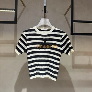 2I2E317折DAZZLE地素国内正品代购2024夏小鸟短袖毛衫吊牌1299