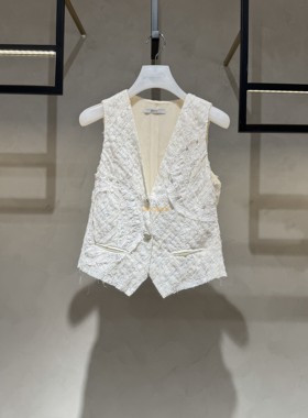 2I2F015折DAZZLED素国内正品代购2024夏条纹肌理马夹吊牌2299