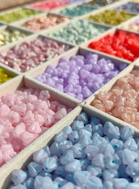 5颗装进口捷克珠4x6mm琉璃小莲雾经典百搭人气款手作DIY配珠散珠