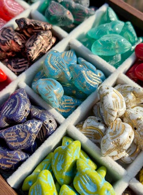 进口捷克珠22x11mm大胖鸟复古经典百搭手作DIY饰品配件散珠材料