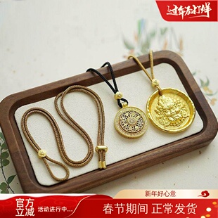 多色长款黄金吊坠挂绳正版台湾绳项链绳男女通用细款毛衣链diy绳