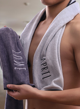 专业运动毛巾吸汗健身房垫凳巾速干大跑步加长擦汗运动巾定制logo