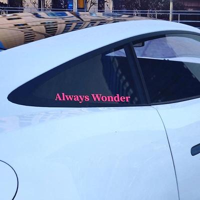 alwayswonder车贴我们的秘密lingorm同款三角窗笔记本摩托电车贴