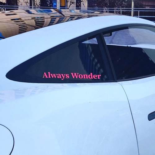 alwayswonder车贴我们的秘密lingorm同款三角窗笔记本摩托电车贴
