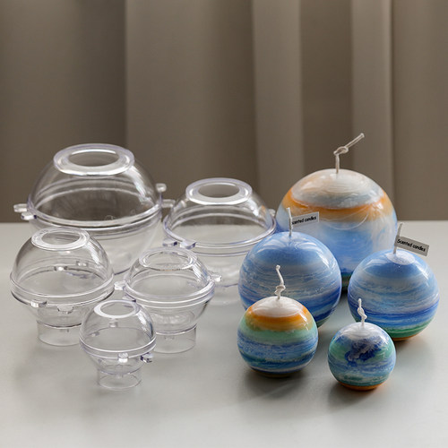 飞鱼手作星球圆球蜡烛模具