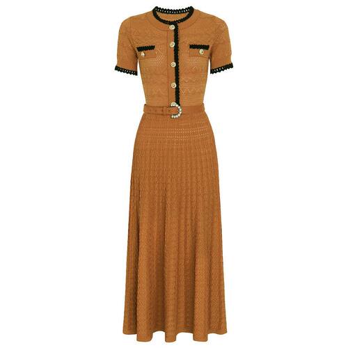夏季名媛修身显瘦腰带短袖连衣裙