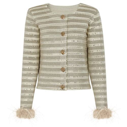 欧美风重工烫钻短款开衫外套女