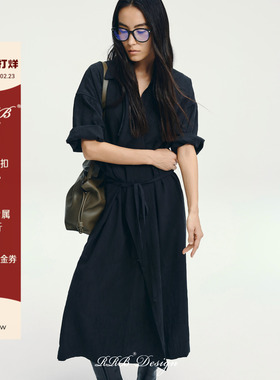 RRB Design「自由浪漫」定制100莱赛尔气质优雅简约长款风衣外套